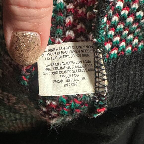 Christmas Sweater Women's Large Vintage NutCracker Cardigan Holiday Long - Picture 6 of 6